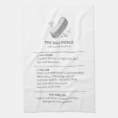 Pickle Recipe - Kitchen towel Geschirrtuch (Vertikal)