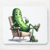 Pickle Relaxen im Stuhl Mousepad (Vorne)