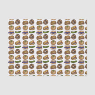 Pickle Reuben Sandwich Blintz Bagel Knish Feinschm Seidenpapier