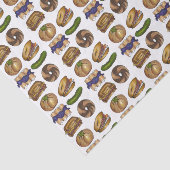 Pickle Reuben Sandwich Blintz Bagel Knish Feinschm Seidenpapier (Ausschnitt)