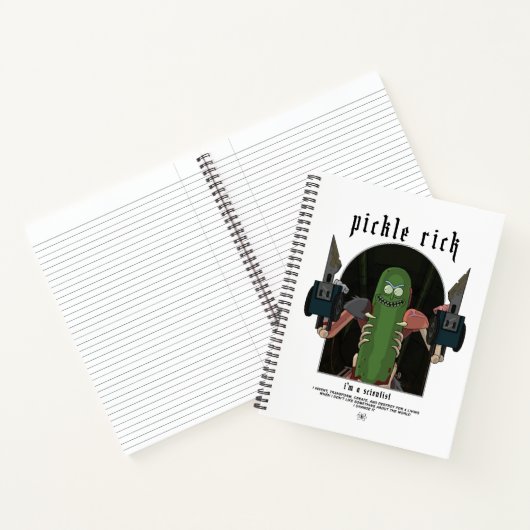 Pickle Rick - Ich bin ein Wissenschaftlicher Zitat Notizblock (Innenseite)