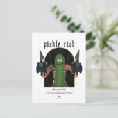Pickle Rick - Ich bin ein Wissenschaftlicher Zitat Postkarte (Stehend Vorderseite)
