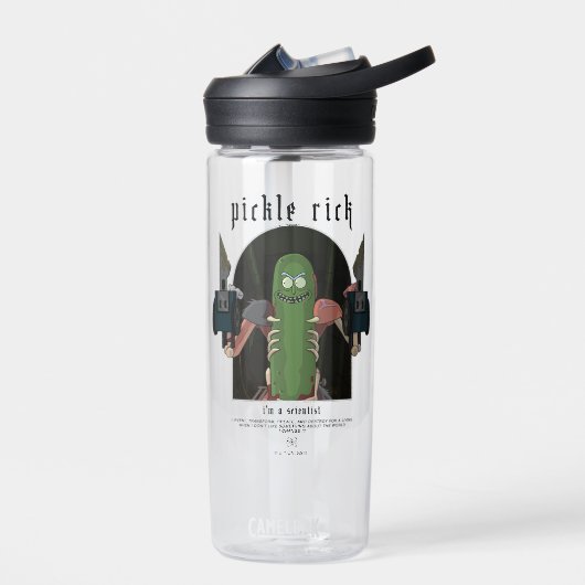 Pickle Rick - Ich bin ein Wissenschaftlicher Zitat Trinkflasche (Links)