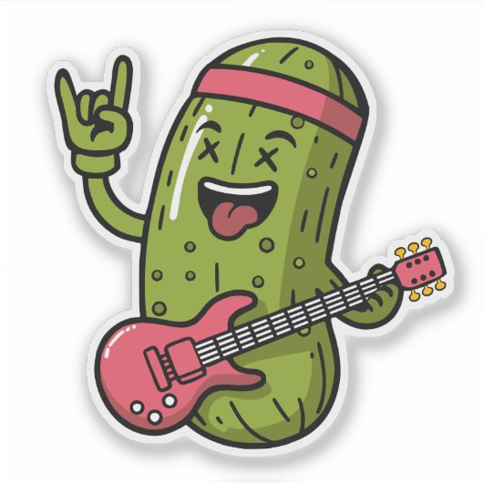 Pickle Rock Star Aufkleber (Vorderseite)