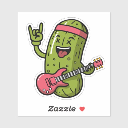 Pickle Rockstar Aufkleber (Blatt)