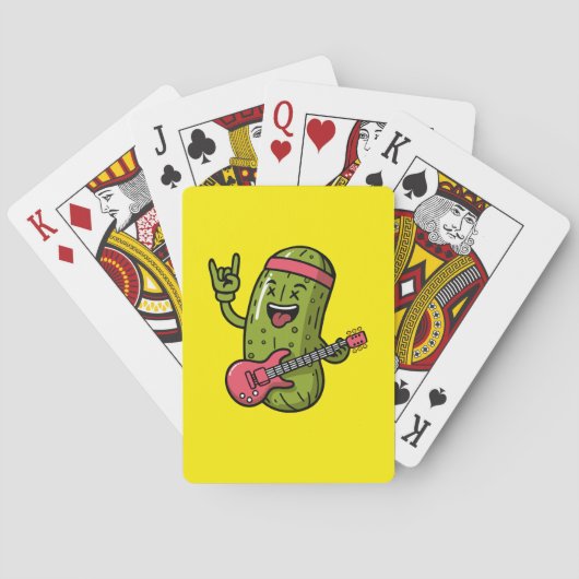 Pickle Rockstar Spielkarten (Rückseite)