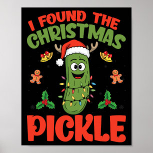 Pickle Santa Hut Weihnachtslichter - Ich fand die Poster
