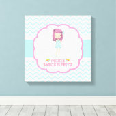 Pickle Snickelfritz 12x12 Leinwand - Aquamarin Zic (Insitu (Holzboden))