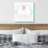 Pickle Snickelfritz 12x12 Leinwand - Aquamarin Zic (Insitu (Schlafzimmer))