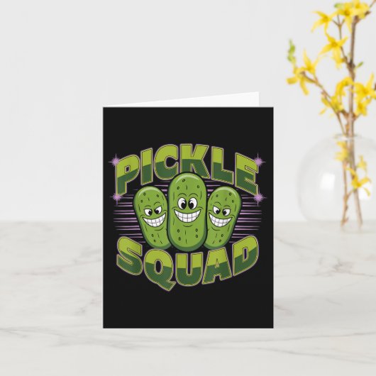 Pickle Squad Dill Team Karte (Gelbe Blume)