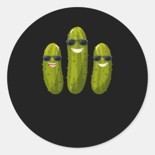 Pickle Squad Vegan Dill Pickle Squad Runder Aufkleber