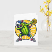 Pickle tanzend Gurken Pickleback Karte (Gelbe Blume)