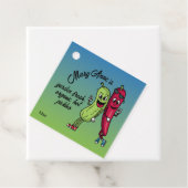 Pickle und Pepper Pals Funny Cartoon Pickles Jar Geschenkanhänger (Beispiel)