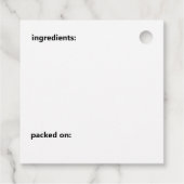 Pickle und Pepper Pals Funny Cartoon Pickles Jar Geschenkanhänger (Rückseite)