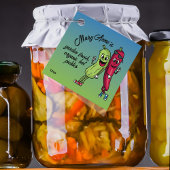 Pickle und Pepper Pals Funny Cartoon Pickles Jar Geschenkanhänger