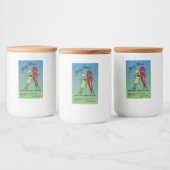 Pickle und Pepper Pals Funny Cartoon Pickles Lebensmitteletikett (Flaschen)