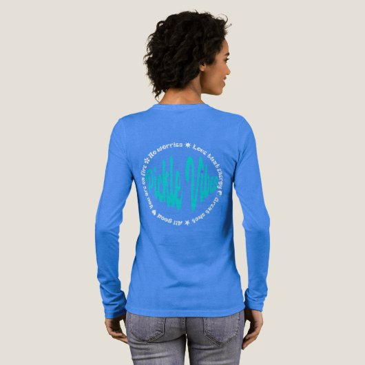 Pickle Vibes long sleeve Tri-Blend Shirt (Voller Rückseite)