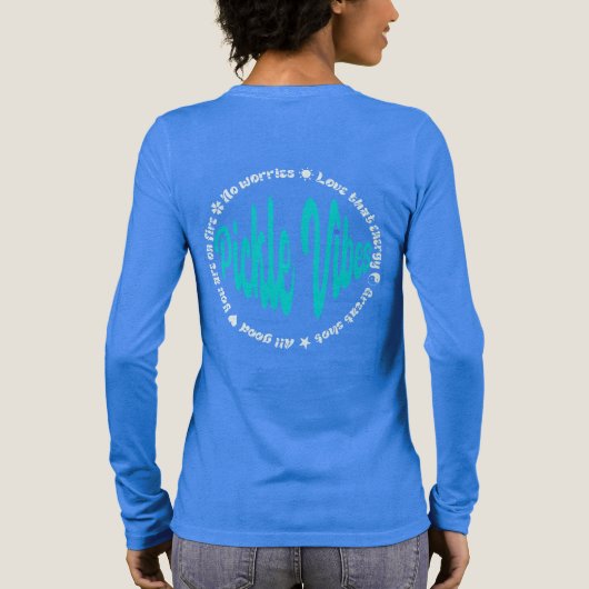 Pickle Vibes long sleeve Tri-Blend Shirt (Rückseite)