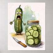 Pickle Wall Art Kitchen Decke erschüttert Pickle g Poster (Vorne)