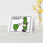 Pickle Weasel feiert den Muttertag! Karte (Gelbe Blume)