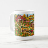 Pickle World – Pickle Patch Erntefest-Tasse Kaffeetasse (Vorderseite Links)