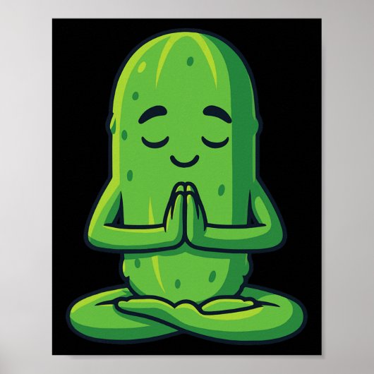 Pickle Yoga Meditation Poster (Vorne)