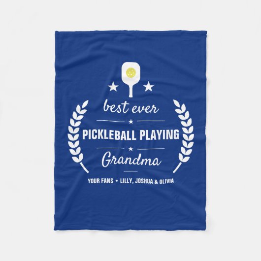 Pickleback Pielen Bestes Grandma Opa Custom Fleecedecke (Vorderseite)