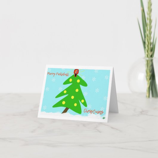 Picklebal Weihnachtskarte Dankeskarte (Vorderseite)