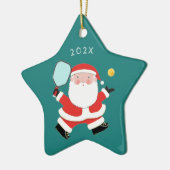 Pickleball 2022 Weihnachtsgeschenk Keramik Ornament (Links)