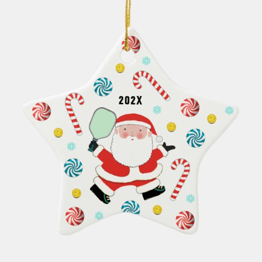 Pickleball 2023 Keepake Keramik Ornament (Vorne)