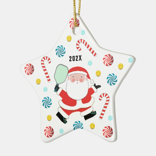 Pickleball 2023 Keepake Keramik Ornament (Links)