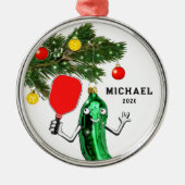 Pickleball 2024 ornament aus metall (Vorne)