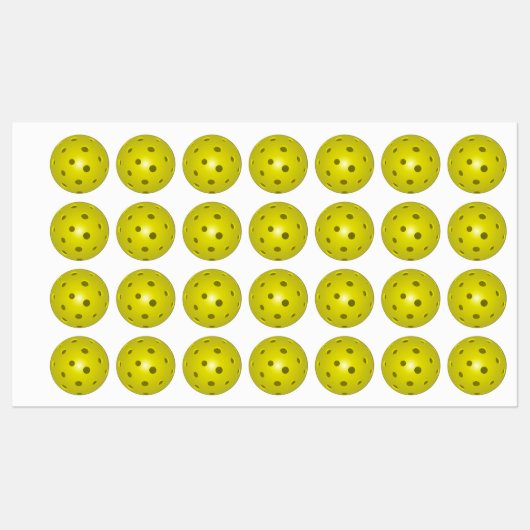 Pickleball 2 Labels Etiketten (Blatt)