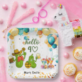 Pickleball 40. Geburtstag Pappteller (Party)