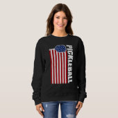 Pickleball 4th Of July Men Women Paddle Sport Pick Sweatshirt (Vorne ganz)