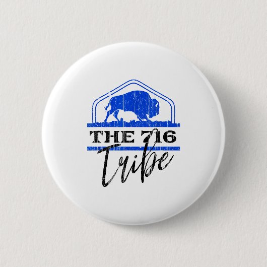 Pickleball 716 Stamm Buffalo 716 West New York Button (Vorderseite)