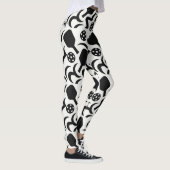 Pickleball Abstrakt Paddle Court Leggings (Rechts)