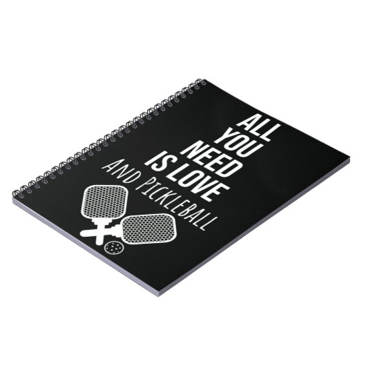 Pickleball Accessoires Geschenkideen Notizblock (Linke Seite)