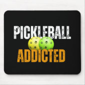 Pickleball Addicdicdicted Pickleball Mousepad (Vorne)