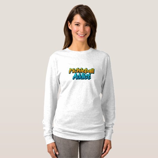 Pickleball Addict Long Sleeve T-Shirt (Vorne ganz)