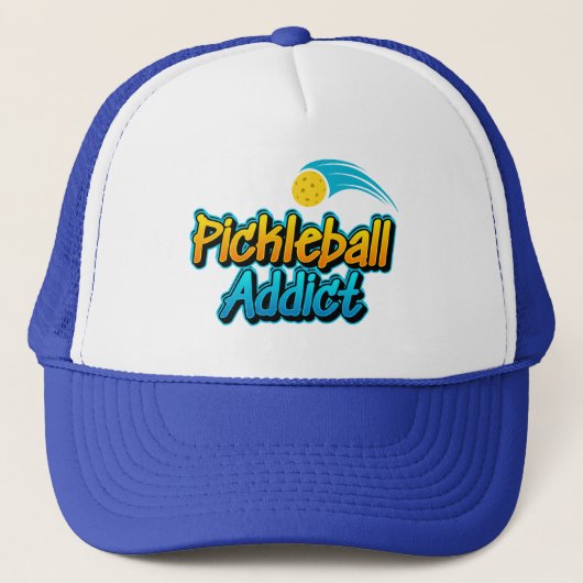 Pickleball Addict Trucker Hat Truckerkappe (Vorderseite)