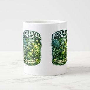 Pickleball-Adler Vintage Retro-Shirt – Mutig & Fur Jumbo-Tasse