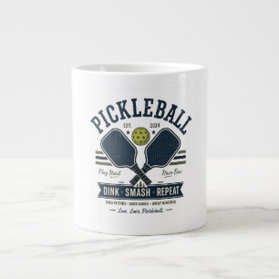 Pickleball-Adler Vintage Retro-Shirt – Mutig & Fur Jumbo-Tasse