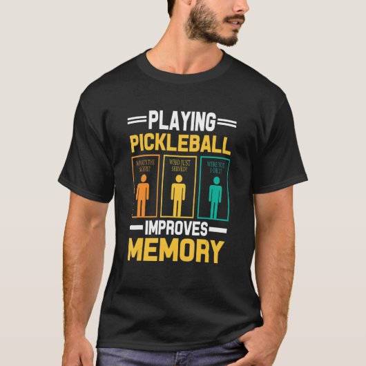 Pickleball Aiming Paddle Pickleball Player Fun H T-Shirt (Vorderseite)