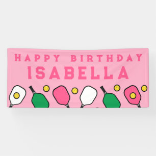 Pickleball Alles Gute zum Geburtstag Banner