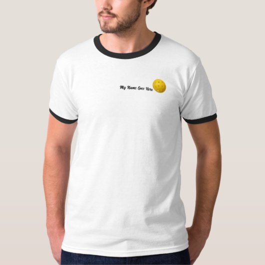 Pickleball - Alte Männer-Design T-Shirt (Vorderseite)