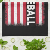 Pickleball American Flag Funny Pickleball Lover Vi Geschirrtuch (Gefaltet)