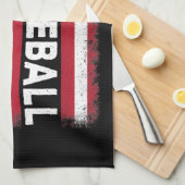 Pickleball American Flag Funny Pickleball Lover Vi Geschirrtuch (Viertel Falte)