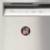 Pickleball American Flag Funny Pickleball Lover Vi Magnet (In Situ (Geschirrspüler))