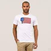 Pickleball American Flag Independence Day T-Shirt (Vorne ganz)